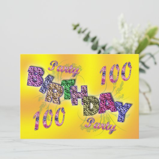 100ste uitnodiging (Staand voorkant)