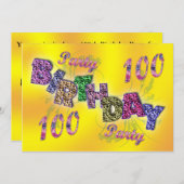 100ste uitnodiging (Voorkant / Achterkant)