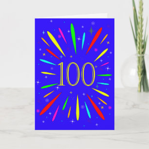 100ste verjaardag explosiekaart kaart