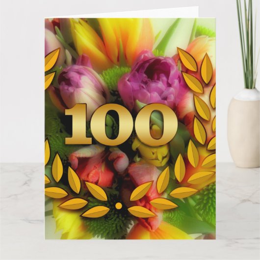 100ste verjaardag kaart (Voorkant)