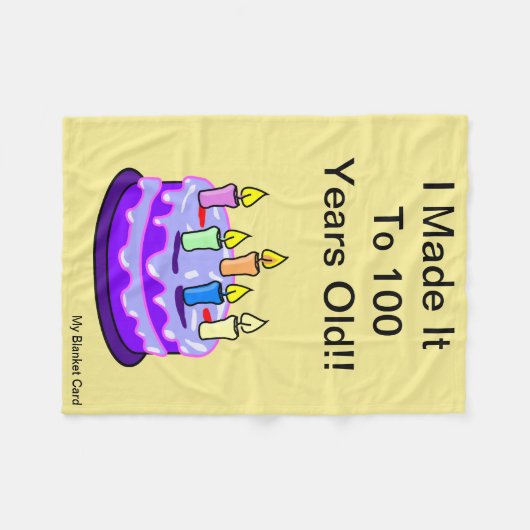 100th anniversaire - couverture d'ouatine - carte, (Devant (Horizontal))