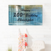 100th Birthday Blue Reflection in Lake, Name, Spandoek (Insitu)