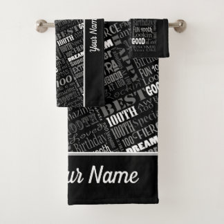 100th Birthday Party Personalized Gifts Special Bad Handdoek