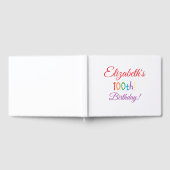 "100th Birthday" Persoonlijk gastboek Gastenboek (Volledig)