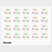 "100th Birthday" Stickers (Vel)