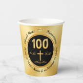 100th Church Jubileum, papieren bekers, GEPERSONAL Papieren Bekers (Voorkant)