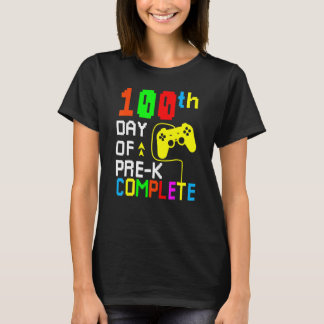 100th Day Of Pre K Complete Video Game 100 Days Gi T-shirt