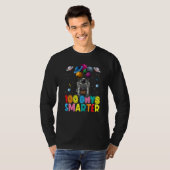 100th Day Of School 100 Days Smarter Space Astrona T-shirt (Voorkant volledig)