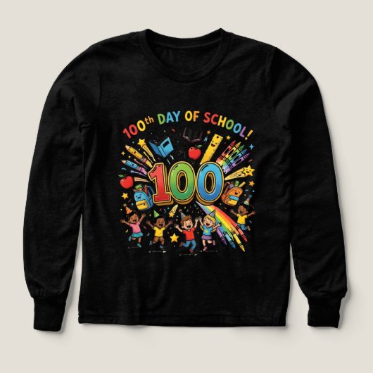 100th Day of School Colorful Celebration Design –  (Voorkant)