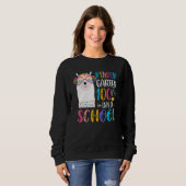 100th day of School No Prob Llama 100 Days Of Kind Trui (Voorkant volledig)