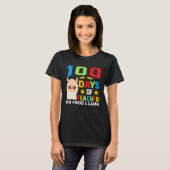 100th day of school No Prob Llama 100 days Smarter T-shirt (Voorkant volledig)
