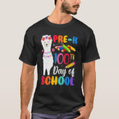 100th Day Of School No Prob Llama Happy 100th Day  T-shirt (Voorkant)