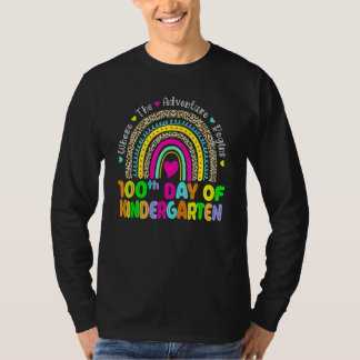 100th Day Of School Teacher 100 Days Of Kindergart T-shirt