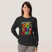 100th Day Of School Teachers Kids Child Happy 100 T-shirt (Voorkant volledig)
