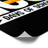 100th Day Of School Teachers Students 100 Days Of  Poster (Hoek)