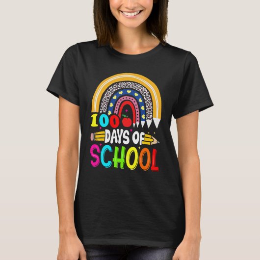 100th Days of School Teacher Kids - 100 Days Smart T-shirt (Voorkant)