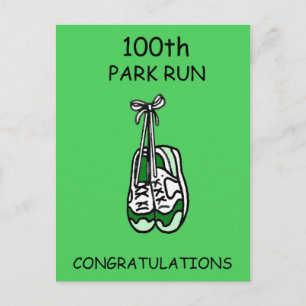 100th Park Run Gefeliciteerd Briefkaart