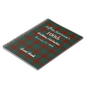 100th Plaid rouge et vert de livre d'invité de (Côté gauche)