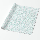 100th TESL/White Random Number Pattern Small Cadeaupapier (Uitgerold)