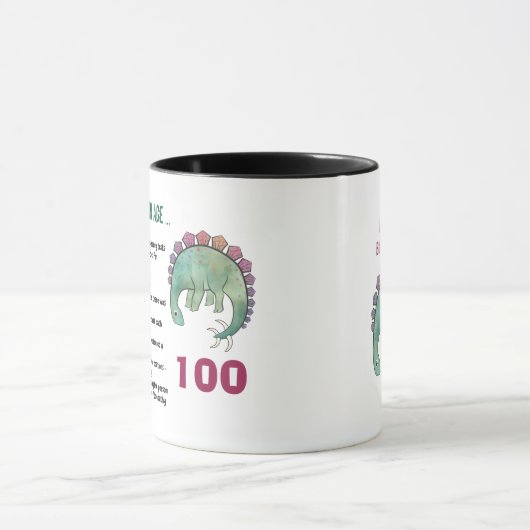 100th verjaardag Grappig krijgen ouder sms'en ELKE Mok (Midden)