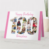 100th Verjaardag Nummer 100 Knipsel Foto COllage Kaart (Voorkant)