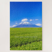 [1014] Mt.Fuji – Spring Sprouts in Tea Fields Legpuzzel (Verticaal)