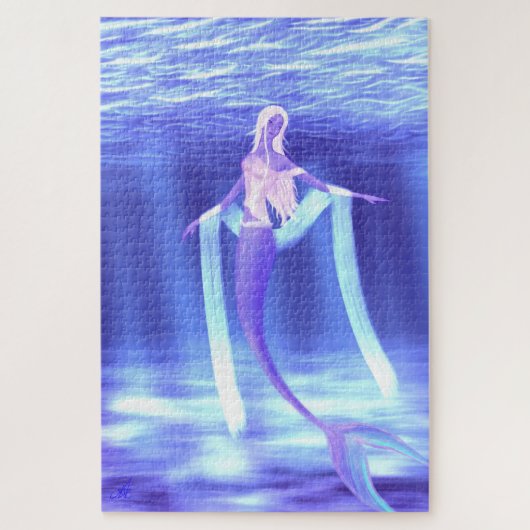 1014 pcs. Mooie Mermaid Underwater Fantasy Legpuzzel (Verticaal)