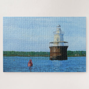1014 stukken Lubec Channel vuurtorenpuzzel Legpuzzel