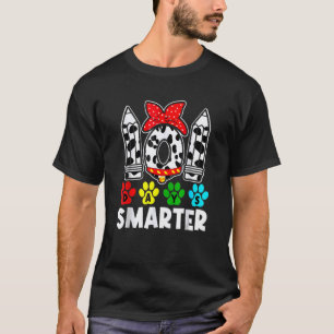 101 dagen hond op school 100ste dagen slimmere ler t-shirt
