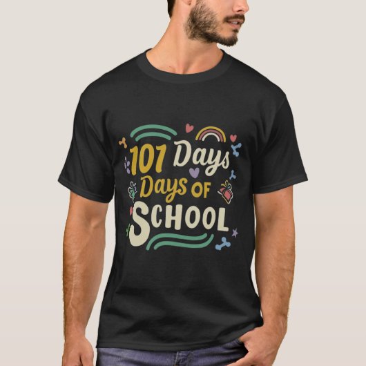 101 dagen van school Dalmatische hond T-shirt (Voorkant)
