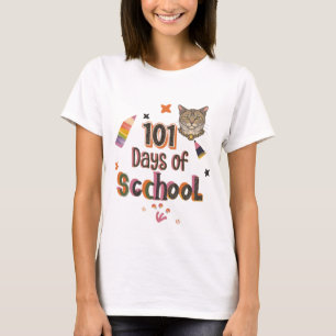 101 dagen van school Dalmatische kat T-shirt