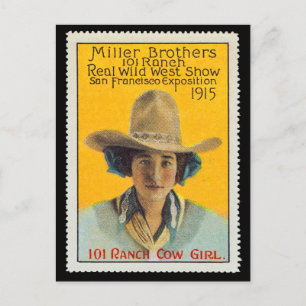101 de Zegel van het Poster van de Veedrijfster Briefkaart