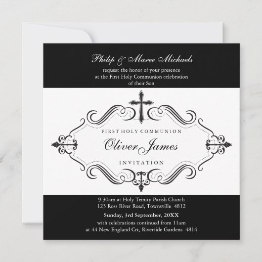 101-Denise - CHRISTENING INVITATIONS :: viva 5SQ (Devant)