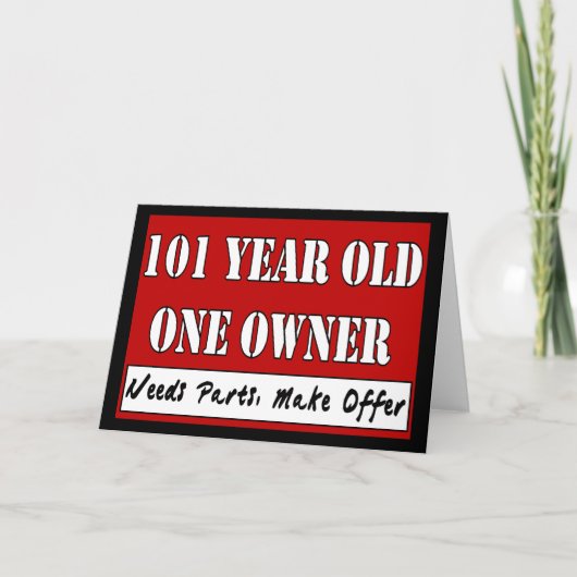 101 éénjarigen Één Eigenaar - de Delen van Kaart (Voorkant)