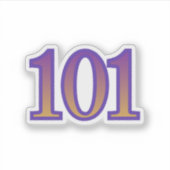 101 Engel Nummer Energie Sticker (Voorkant)