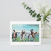 101 Ranch Uitzicht of Chief Goodboy and Braves Briefkaart (Staand voorkant)