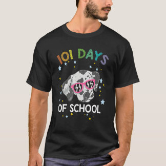 101 School Days Shirt Funny Dog 100th Day School_1
