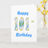 101 st de Kaart van de Verjaardag (Gele Bloem)