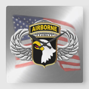 101e Airborne 10,75 inch Vierkante Klok