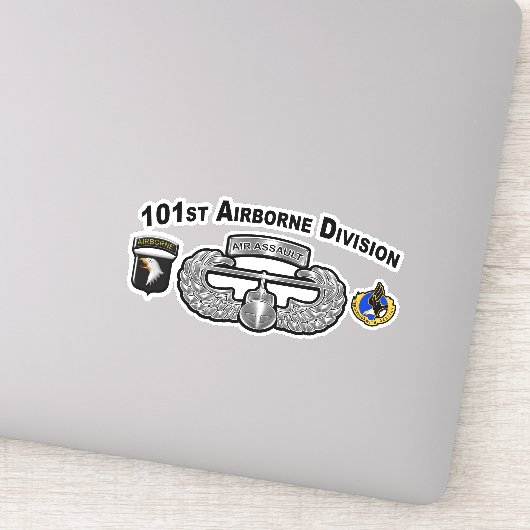 101e Airborne Division Air Assault Sticker (Detail)