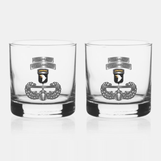 101e Airborne Division Air Assault Whisky Glas (Voorkant)