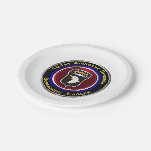 101e Airborne Division Custom Papieren Bordje (Gekanteld)
