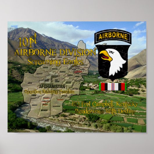101e Airborne Division OEF Veteran poster (Voorkant)