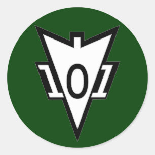 101e Airborne Division Recondo zakpatch 2 Ronde Sticker