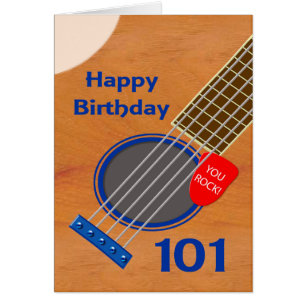 101e anniversaire Guitare Joueur Anniversaire