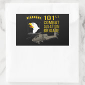 101e bestrijding van de luchtvaart - Apache Rechthoekige Sticker (Tas)