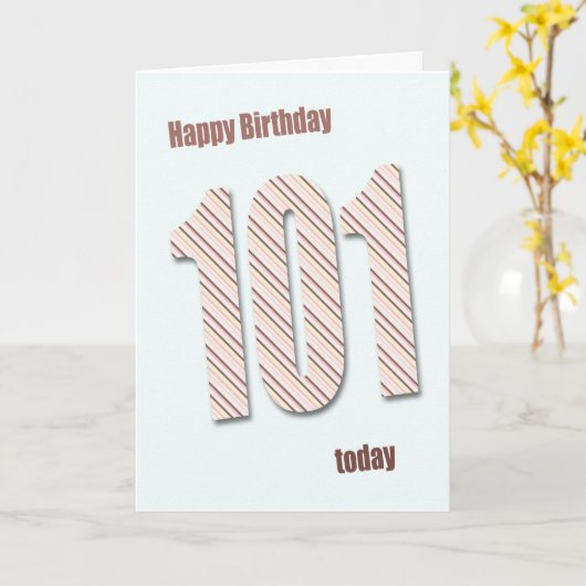 101e carte d'anniversaire (Fleur jaune)
