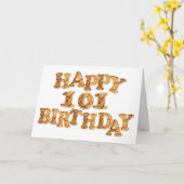 101e carte d'anniversaire pour un amoureux des coo (Fleur jaune)