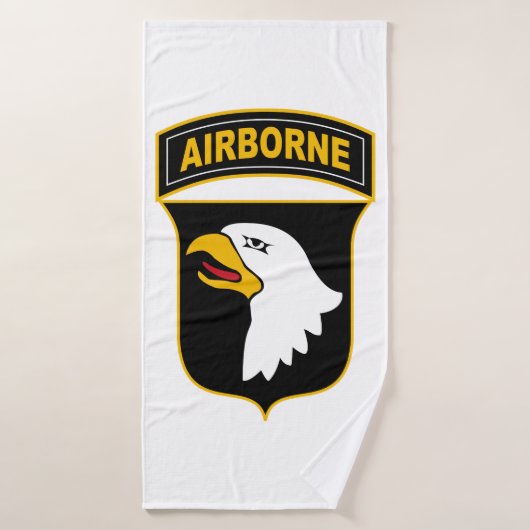 101e division aéroportée Vétéran militaire (Serviette de bain)
