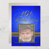 101e fête d'anniversaire Invitation (Devant / Derrière)